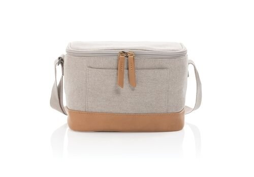 Impact AWARE™ 16 oz. rcanvas six can cooler bag, grey