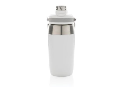 Vacuum stainless steel dual function lid bottle 500ml, white
