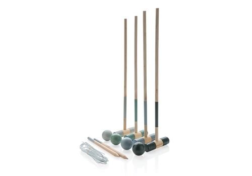 Wooden croquet set, brown