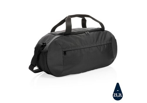 Impact AWARE™ RPET modern sports duffle, black