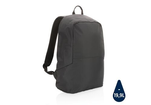 Impact AWARE™ RPET standard anti theft backpack, black
