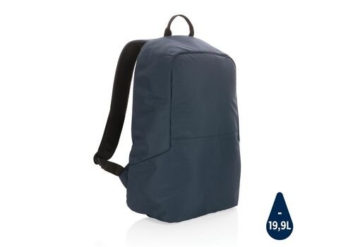 Impact AWARE™ RPET standard anti theft backpack, navy