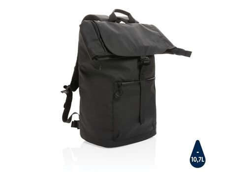 Impact AWARE™ RPET Water resistant 15.6"laptop backpack, bla