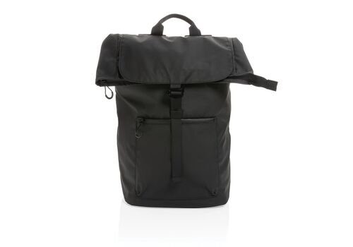 Impact AWARE™ RPET Water resistant 15.6"laptop backpack, bla