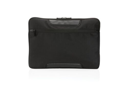 Swiss Peak AWARE™ RPET Voyager 15.6" laptop sleeve, black