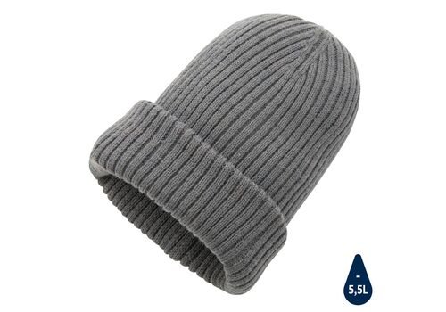 Impact AWARE™  Polylana® double knitted beanie, anthracite