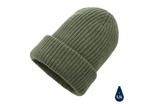 Impact AWARE™  Polylana® double knitted beanie, green