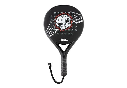 No Fear Fiber Glass Padel Racket, black