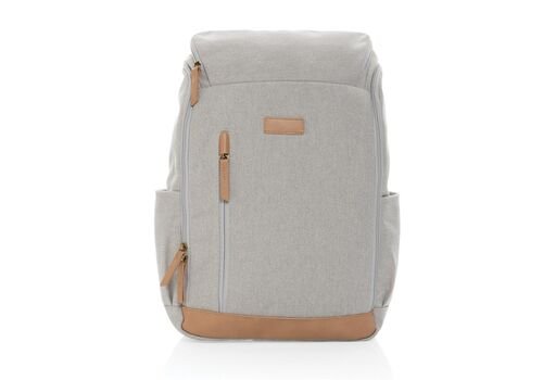 Impact AWARE™ 16 oz. rcanvas 15 inch laptop backpack, grey