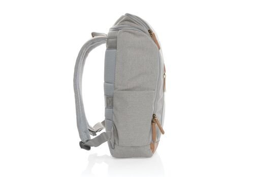 Impact AWARE™ 16 oz. rcanvas 15 inch laptop backpack, grey