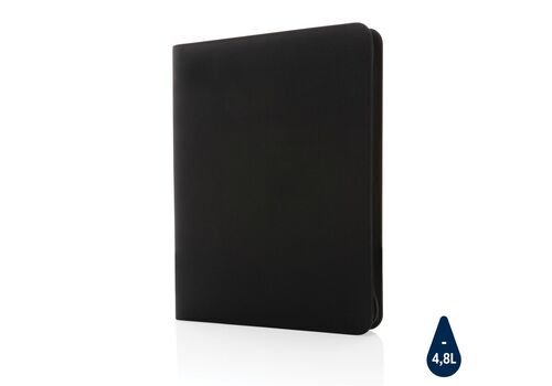 Impact Aware™ deluxe 300D tech portfolio with zipper, black