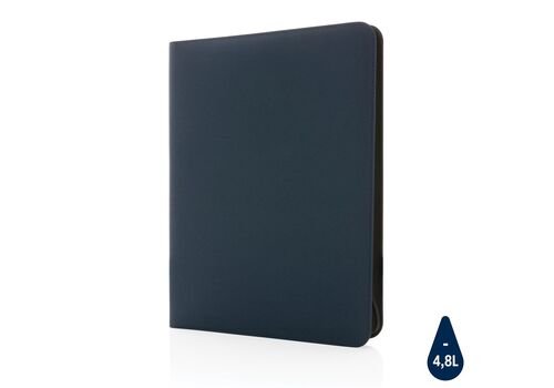 Impact Aware™ deluxe 300D tech portfolio with zipper, navy