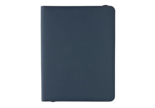 Impact Aware™ deluxe 300D tech portfolio with zipper, navy