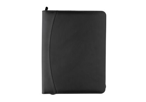 RCS rPU deluxe tech portfolio with zipper, black