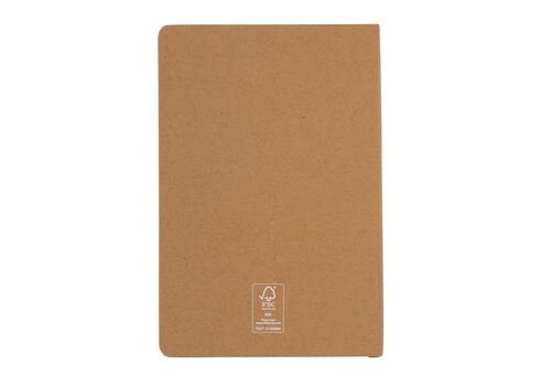 A5 FSC® hardcover notebook, brown