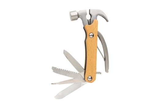 FSC® wooden mutli tool hammer, brown