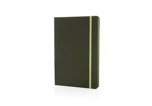 GRS certified RPET A5 notebook, green