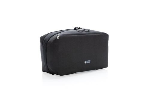 Swiss Peak AWARE™ toiletry bag PVC free, black