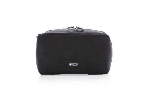 Swiss Peak AWARE™ toiletry bag PVC free, black