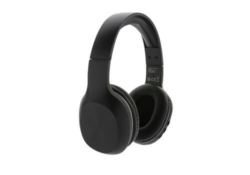 RCS recycled plastic JAM wireless headphone, black