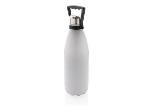 RCS Recycled stainless steel large vacuum bottle 1.5L, white