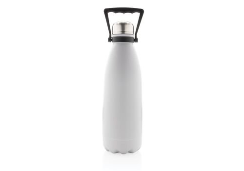 RCS Recycled stainless steel large vacuum bottle 1.5L, white