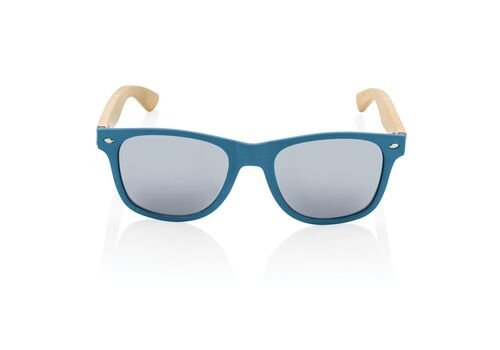 FSC® Bamboo and RCS recycled plastic sunglasses, blue