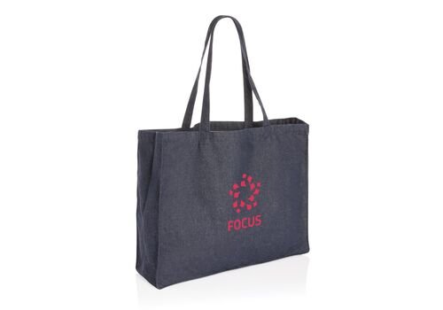 Impact AWARE™ recycled denim shopper, blue