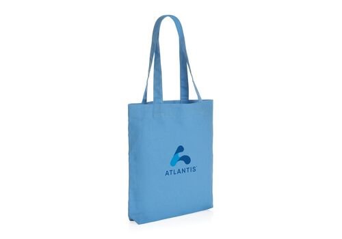 Impact AWARE™ recycled canvas tote bag 285 gsm, blue