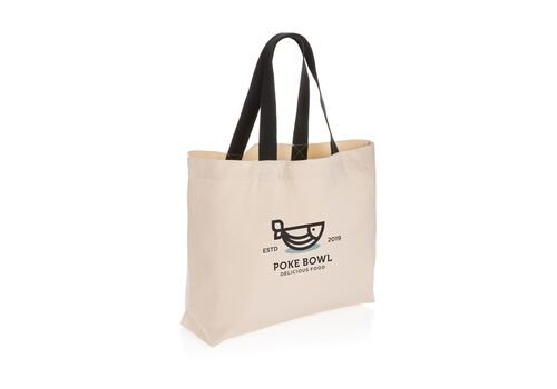 Impact AWARE™ recycled canvas large tote 240 gsm undyed, off white