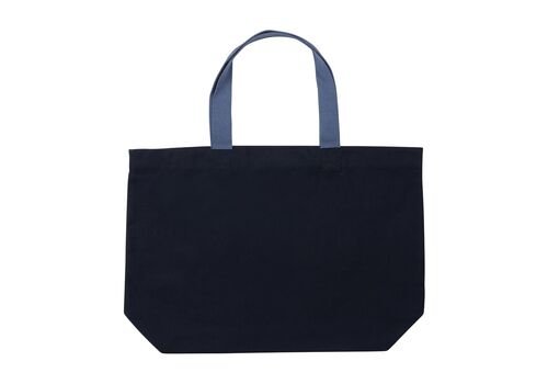 Impact AWARE™ recycled canvas large tote 240 gsm undyed, navy