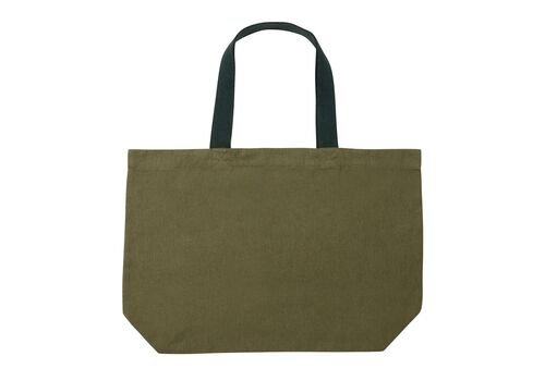 Impact AWARE™ recycled canvas large tote 240 gsm undyed, green