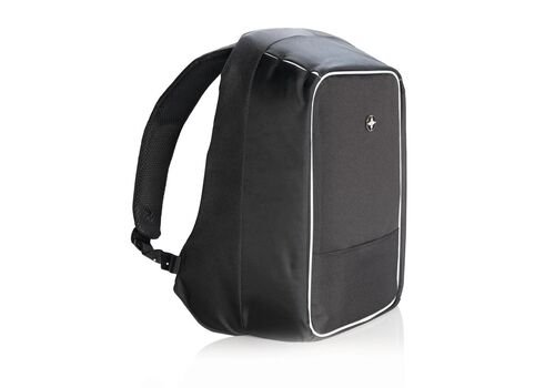 Swiss Peak AWARE™ anti-theft 15.6"laptop backpack, black