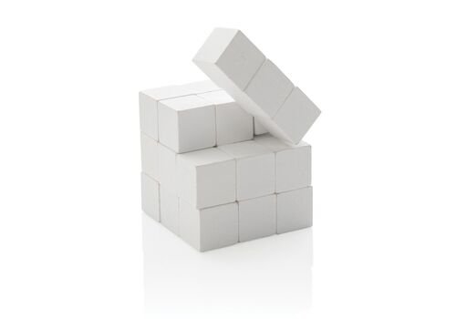 FSC® Wooden brain game in canvas pouch, white