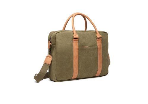 VINGA Bosler canvas computer bag, green