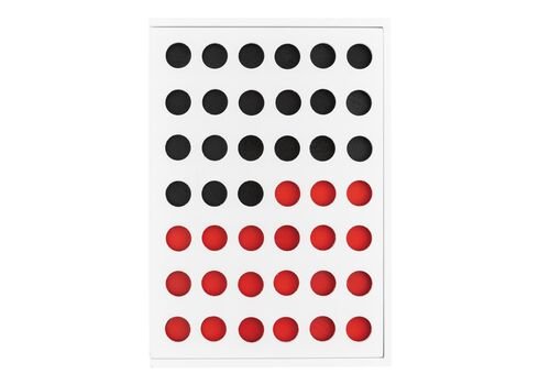 FSC® Connect four wooden game, white