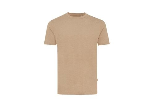 Iqoniq Manuel recycled cotton t-shirt undyed, brown