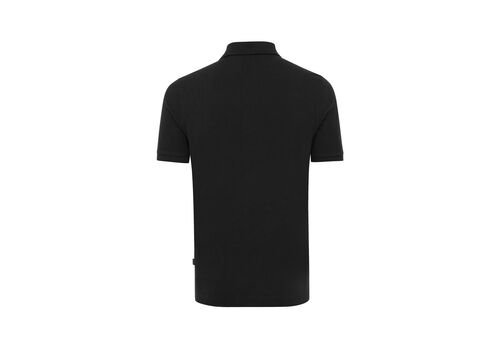 Iqoniq Yosemite recycled cotton pique polo, black