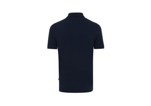 Iqoniq Yosemite recycled cotton pique polo, navy