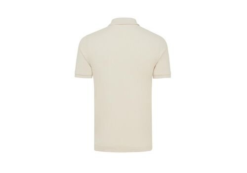 Iqoniq Yosemite recycled cotton pique polo, natural raw
