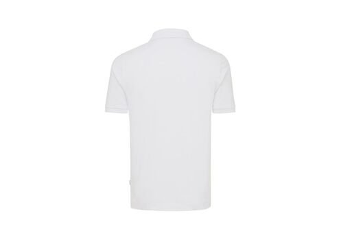 Iqoniq Yosemite recycled cotton pique polo, white