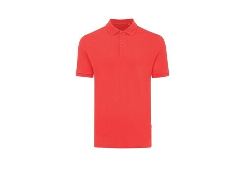Iqoniq Yosemite recycled cotton pique polo, red