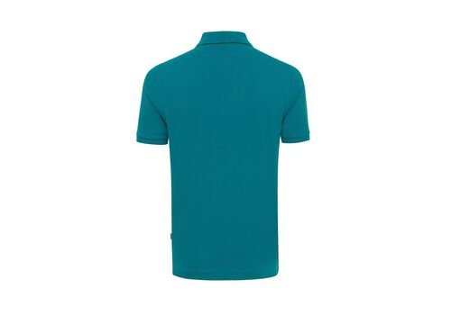 Iqoniq Yosemite recycled cotton pique polo, verdigris