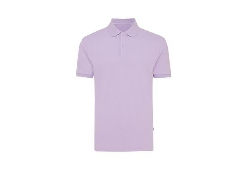 Iqoniq Yosemite recycled cotton pique polo, lavender