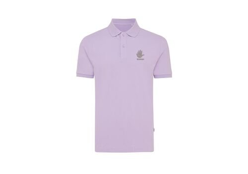 Iqoniq Yosemite recycled cotton pique polo, lavender
