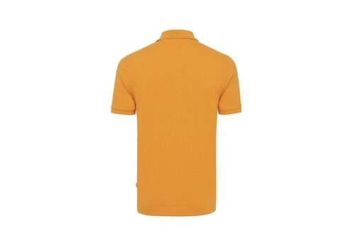 Iqoniq Yosemite recycled cotton pique polo, orange