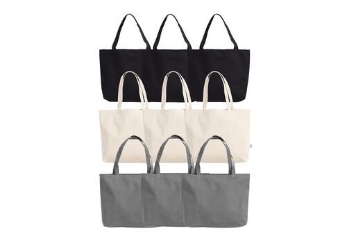 VINGA Canvas bag gots, grey