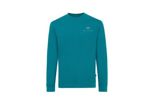 Iqoniq Zion recycled cotton crew neck, verdigris