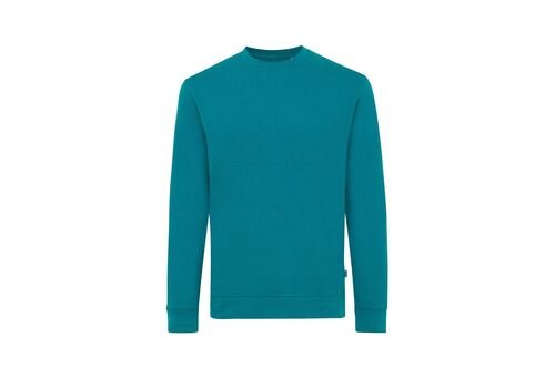 Iqoniq Zion recycled cotton crew neck, verdigris