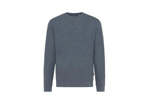 Iqoniq Denali recycled cotton crew neck undyed, navy